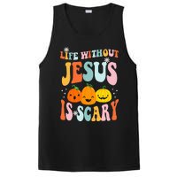 Life Is Scary Without Jesus Christian Faith Halloween PosiCharge Competitor Tank