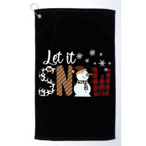 Let It Snow Meaningful Gift Platinum Collection Golf Towel