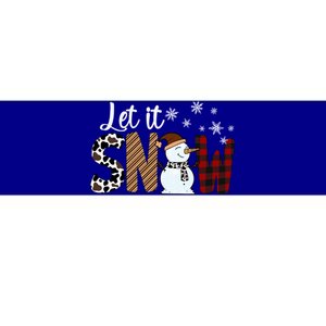 Let It Snow Meaningful Gift Bumper Sticker