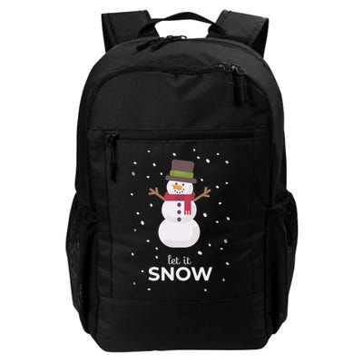 Let It Snow Snowman Christmas Funny Backpack