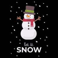 Let It Snow Snowman Christmas Funny 16 in Basic Backpack