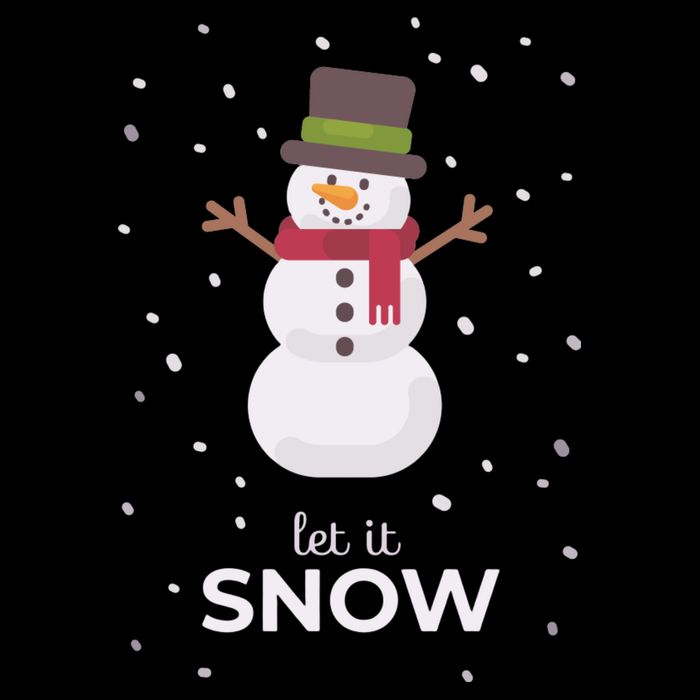 Let It Snow Snowman Christmas Funny 16 in Basic Backpack