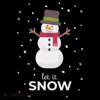 Let It Snow Snowman Christmas Funny Premium T-Shirt