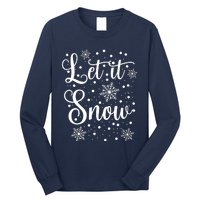 Let It Snow Funny Christmas Pajamas Long Sleeve Shirt