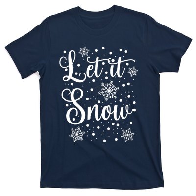 Let It Snow Funny Christmas Pajamas T-Shirt