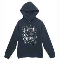 Let It Snow Funny Christmas Pajamas Urban Pullover Hoodie