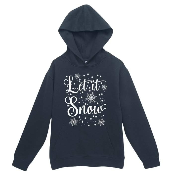 Let It Snow Funny Christmas Pajamas Urban Pullover Hoodie