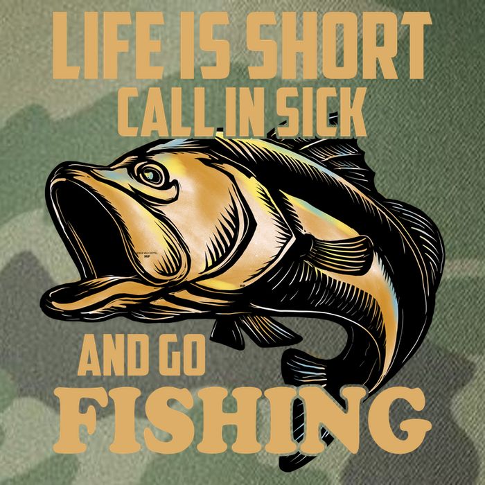 Life Is Short Call In Sick And Go Fishing Legacy Tie Dye Trucker Hat
