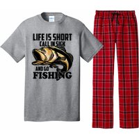 Life Is Short Call In Sick And Go Fishing Pajama Set