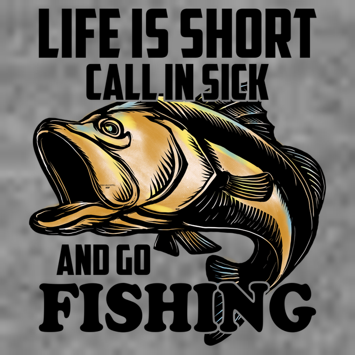 Life Is Short Call In Sick And Go Fishing Baby Bodysuit