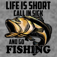 Life Is Short Call In Sick And Go Fishing Wool Snapback Cap