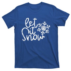 Let It Snow Christmas Snowflake Great Gift T-Shirt