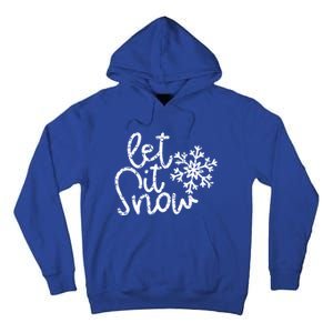 Let It Snow Christmas Snowflake Great Gift Tall Hoodie