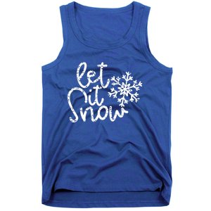 Let It Snow Christmas Snowflake Great Gift Tank Top