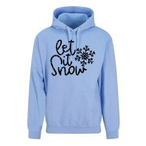 Let It Snow Christmas Snowflake Great Gift Unisex Surf Hoodie