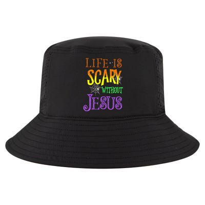 Life Is Scary Without Jesus Halloween Costume Cool Comfort Performance Bucket Hat