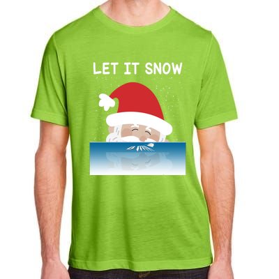 Let It Snow Cocaine Santa Sweater White Christmas Gift Funny Gift Adult ChromaSoft Performance T-Shirt