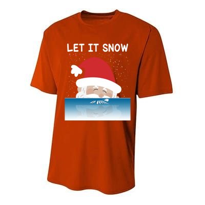 Let It Snow Cocaine Santa Sweater White Christmas Gift Funny Gift Performance Sprint T-Shirt