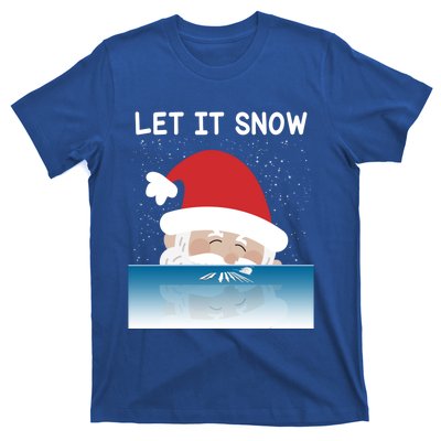 Let It Snow Cocaine Santa Sweater White Christmas Gift Funny Gift T-Shirt