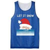 Let It Snow Cocaine Santa Sweater White Christmas Gift Funny Gift Mesh Reversible Basketball Jersey Tank