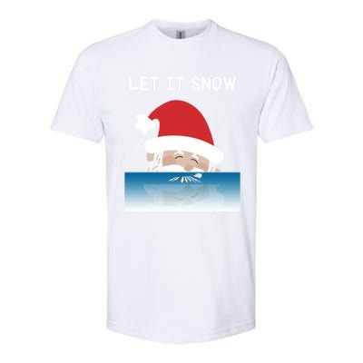 Let It Snow Cocaine Santa Sweater White Christmas Gift Funny Gift Softstyle CVC T-Shirt