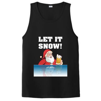Let It Snow Cocaine Santa White Christmas Gift Adult Funny Gift PosiCharge Competitor Tank