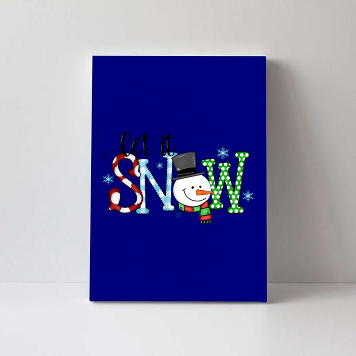 Let It Snow Snow Carrot Nose Cute Gift Canvas