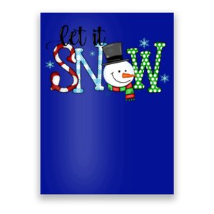 Let It Snow Snow Carrot Nose Cute Gift Poster