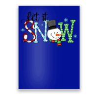 Let It Snow Snow Carrot Nose Cute Gift Poster