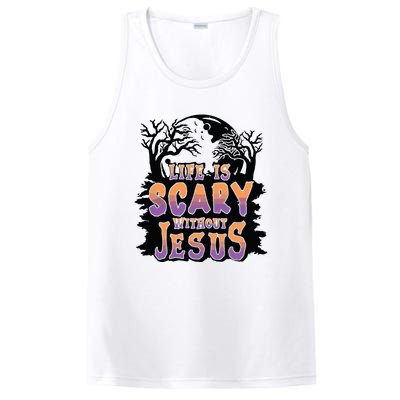 Life Is Scary Without Jesus PosiCharge Competitor Tank