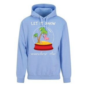 Let It Snow Somewhere Else Funny Christmas Cool Gift Unisex Surf Hoodie