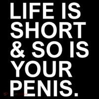 Life Is Short So Is Your Penis Short Acrylic Beanie