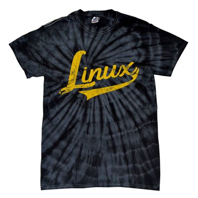 Linux It Systems Engineer Nerd Geek Throwback Tie-Dye T-Shirt