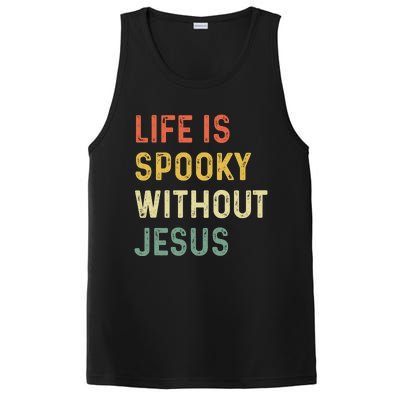 Life is Spooky Without Jesus Christian Halloween Religious PosiCharge Competitor Tank