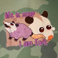 Life Is Soup I Am Fork Legacy Tie Dye Trucker Hat