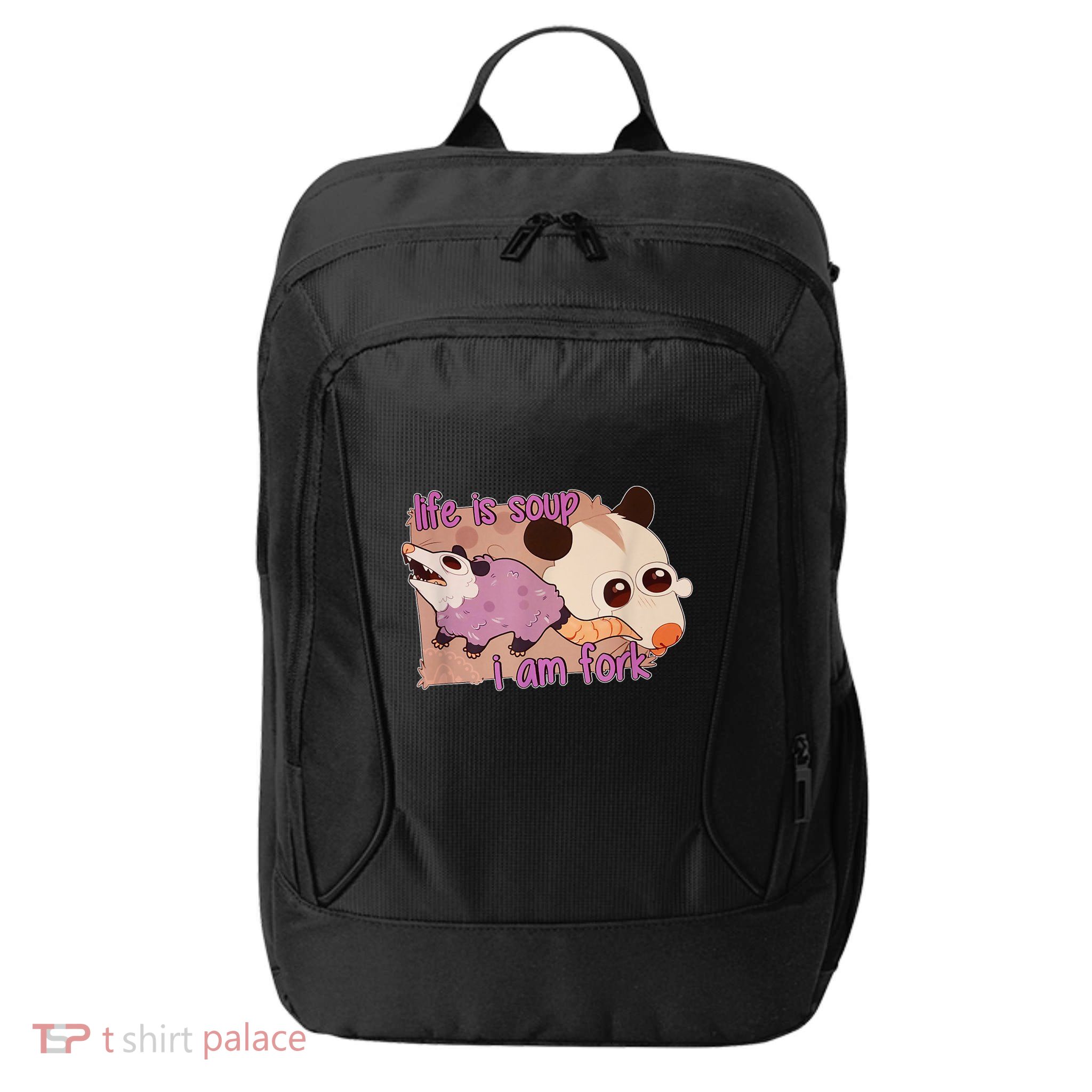 Life Is Soup I Am Fork City Backpack