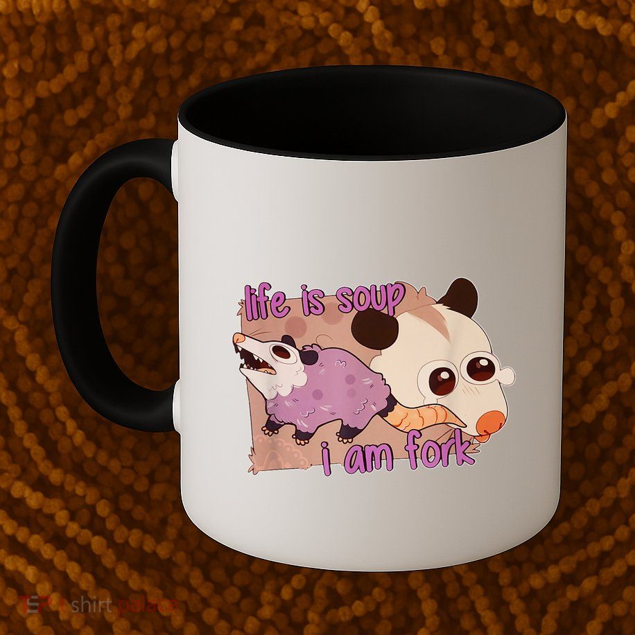 Life Is Soup I Am Fork Mug