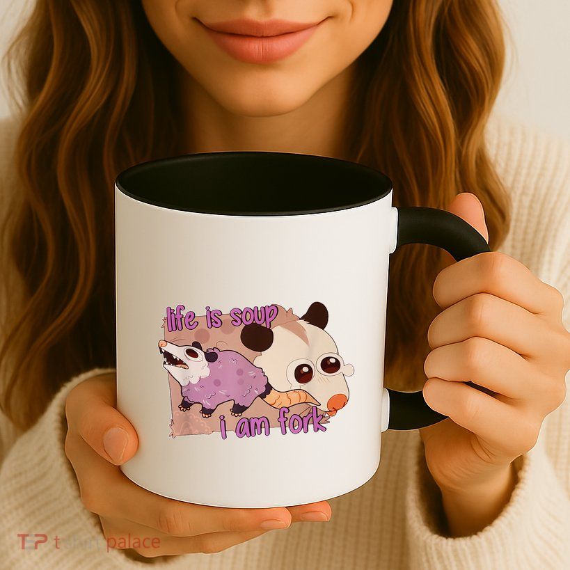 Life Is Soup I Am Fork Mug