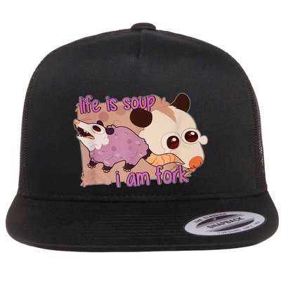 Life Is Soup I Am Fork Flatbill Hat