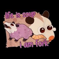 Life Is Soup I Am Fork Mesh Reversible Basketball Jersey Tank