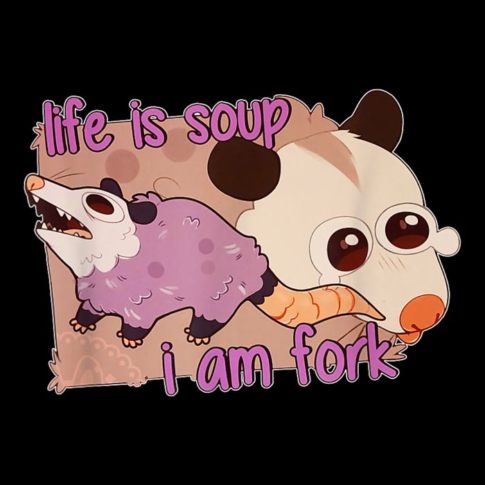 Life Is Soup I Am Fork Mesh Reversible Basketball Jersey Tank