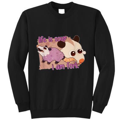 Life Is Soup I Am Fork Tall Sweatshirt
