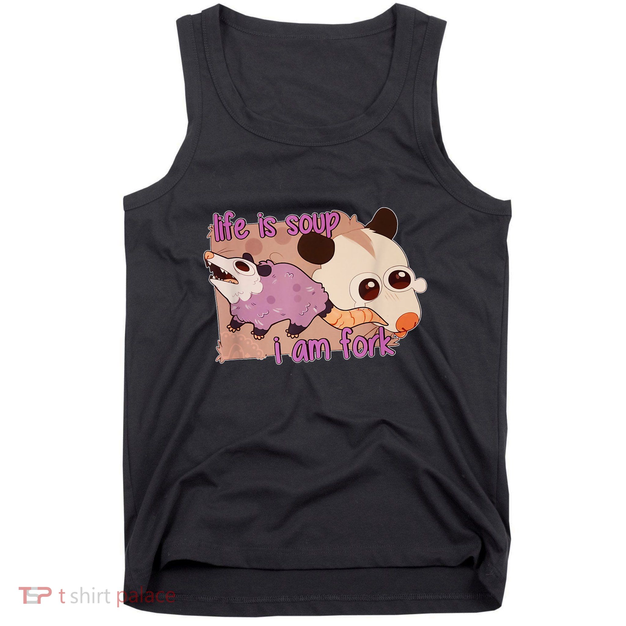 Life Is Soup I Am Fork Tank Top