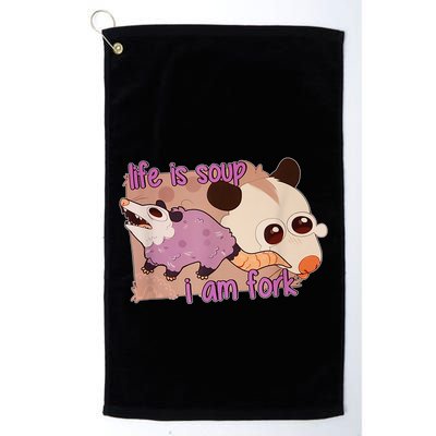 Life Is Soup I Am Fork Golf Towel