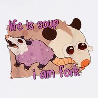Life Is Soup I Am Fork Garment-Dyed Sweatshirt