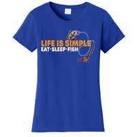 Life Is Simple Eat Sleep Fish Fisher Theme S Cool Gift Women's T-Shirt