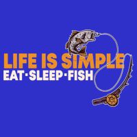 Life Is Simple Eat Sleep Fish Fisher Theme S Cool Gift Kids Hoodie