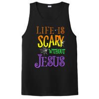 Life Is Scary Without Jesus Halloween Costume PosiCharge Competitor Tank