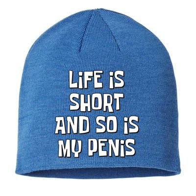 Life Is Short And So Is My Penis Funny Sustainable Beanie