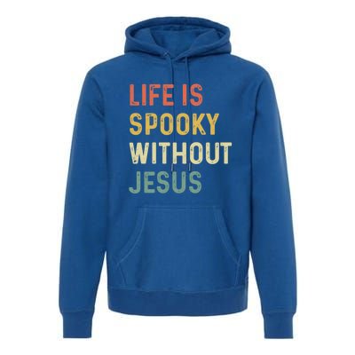 Life Is Spooky Without Jesus Christian Religious Halloween Cool Gift Premium Hoodie